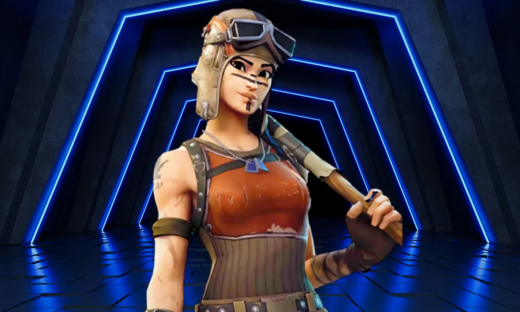 Renegade Raider Fortnite account with OG style, 398 skins, 7000 V-Bucks, and rare exclusive outfits